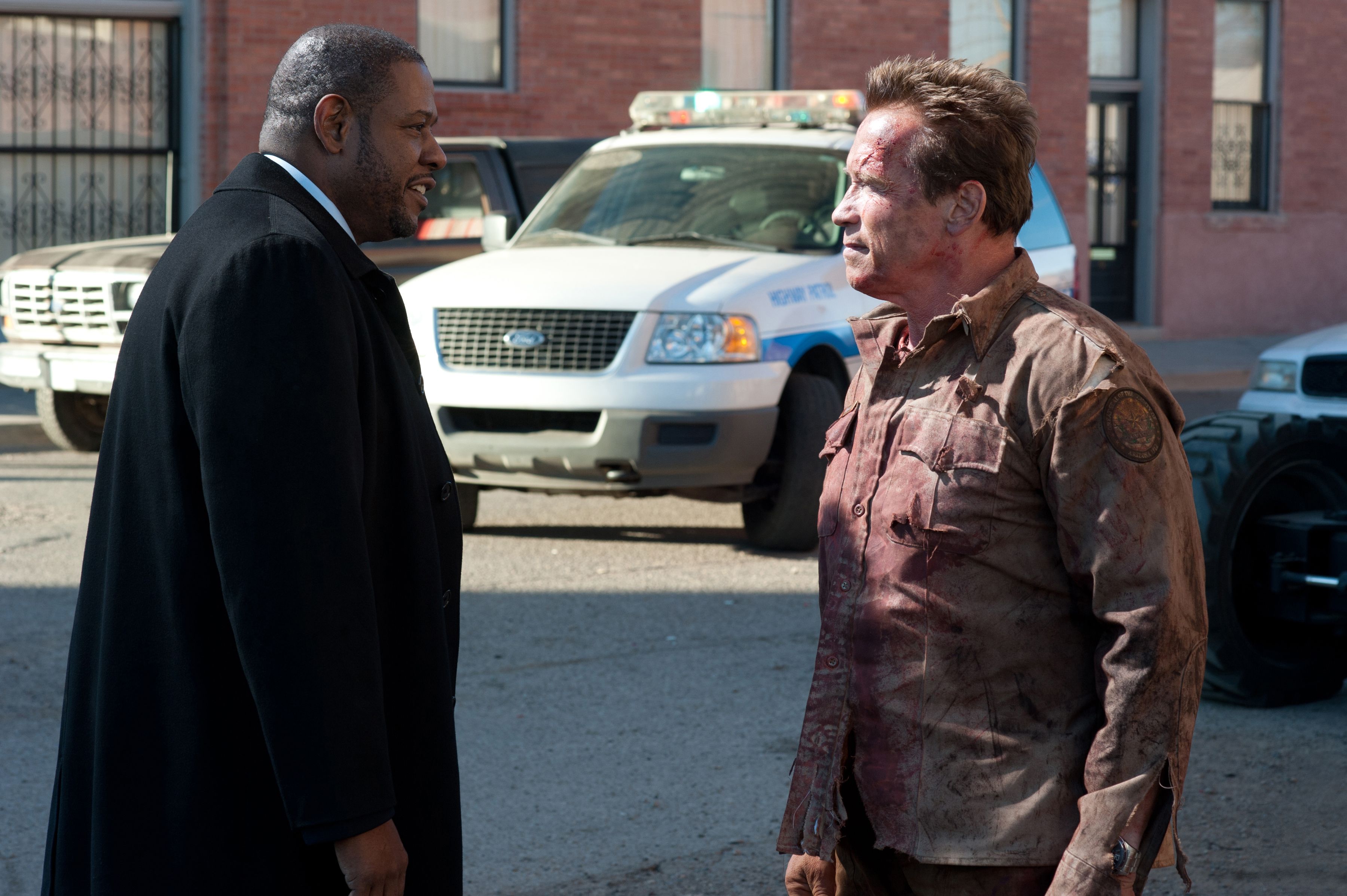 The Last Stand Forest Whitaker and Arnold Schwarzenegger Photo