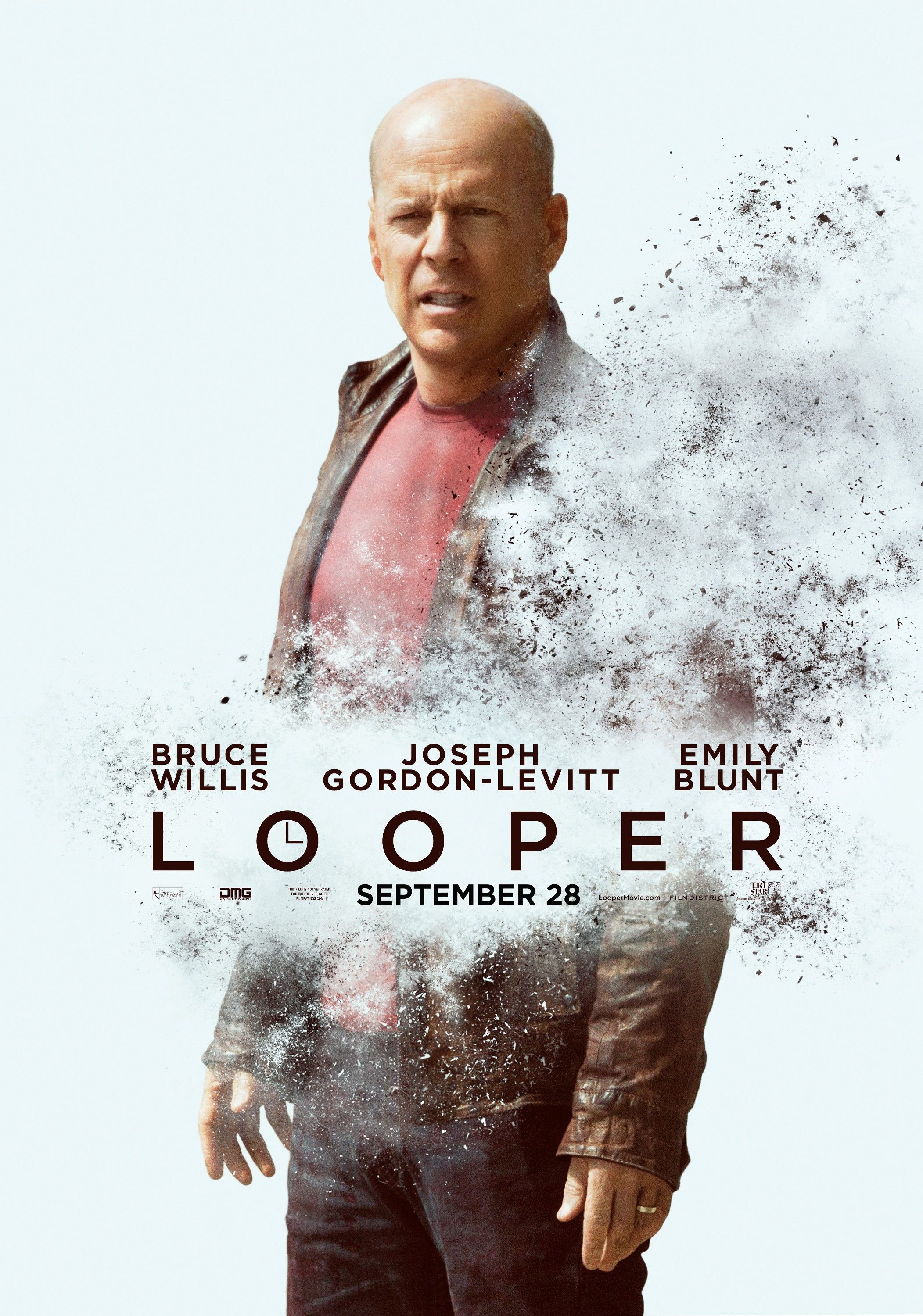 Looper Bruce Willis Character Poster