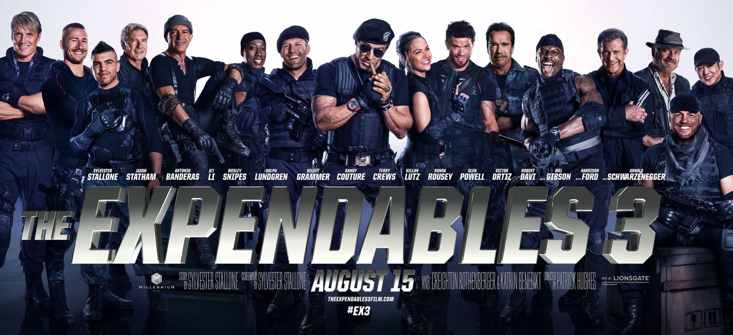 The Expendables 3 cast banner