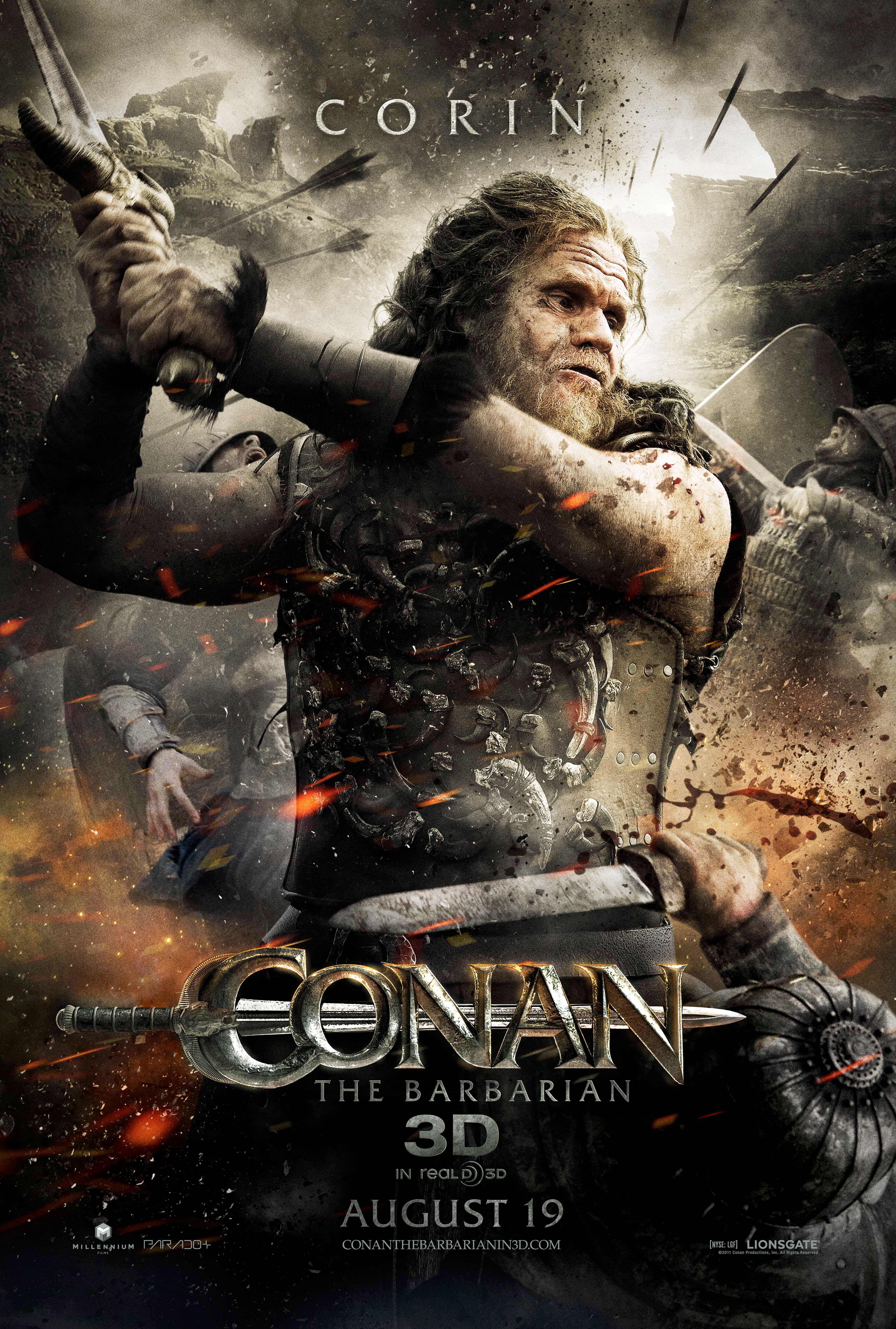 Conan the Barbarian Ron Perlman Character Poster