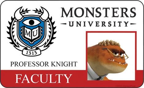 Monsters University Meet the Students ID Card 10