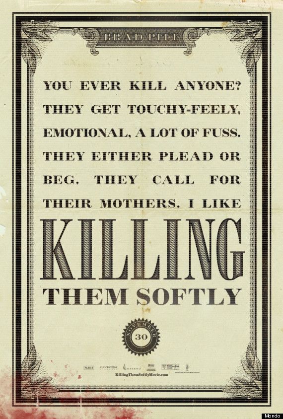 Killing Them Softly Mondo Poster 2