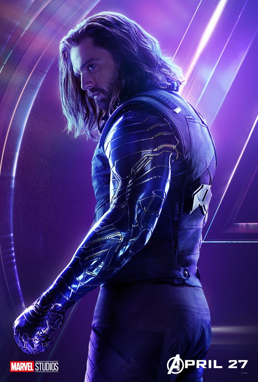 Bucky Barnes Avengers Infinity War Poster
