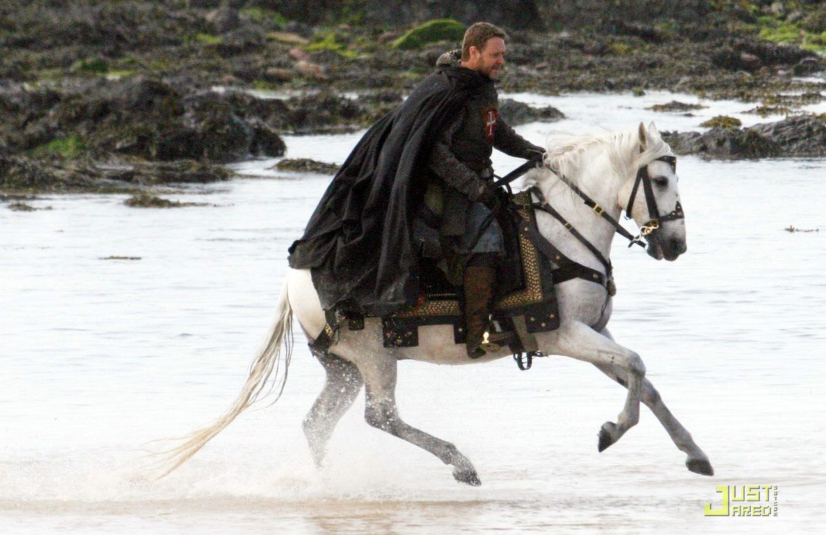 Russell Crowe on the set of Robin Hood #2