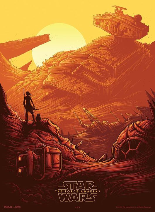 Star Wars: The Force Awakens Rey and BB-8 IMAX Poster