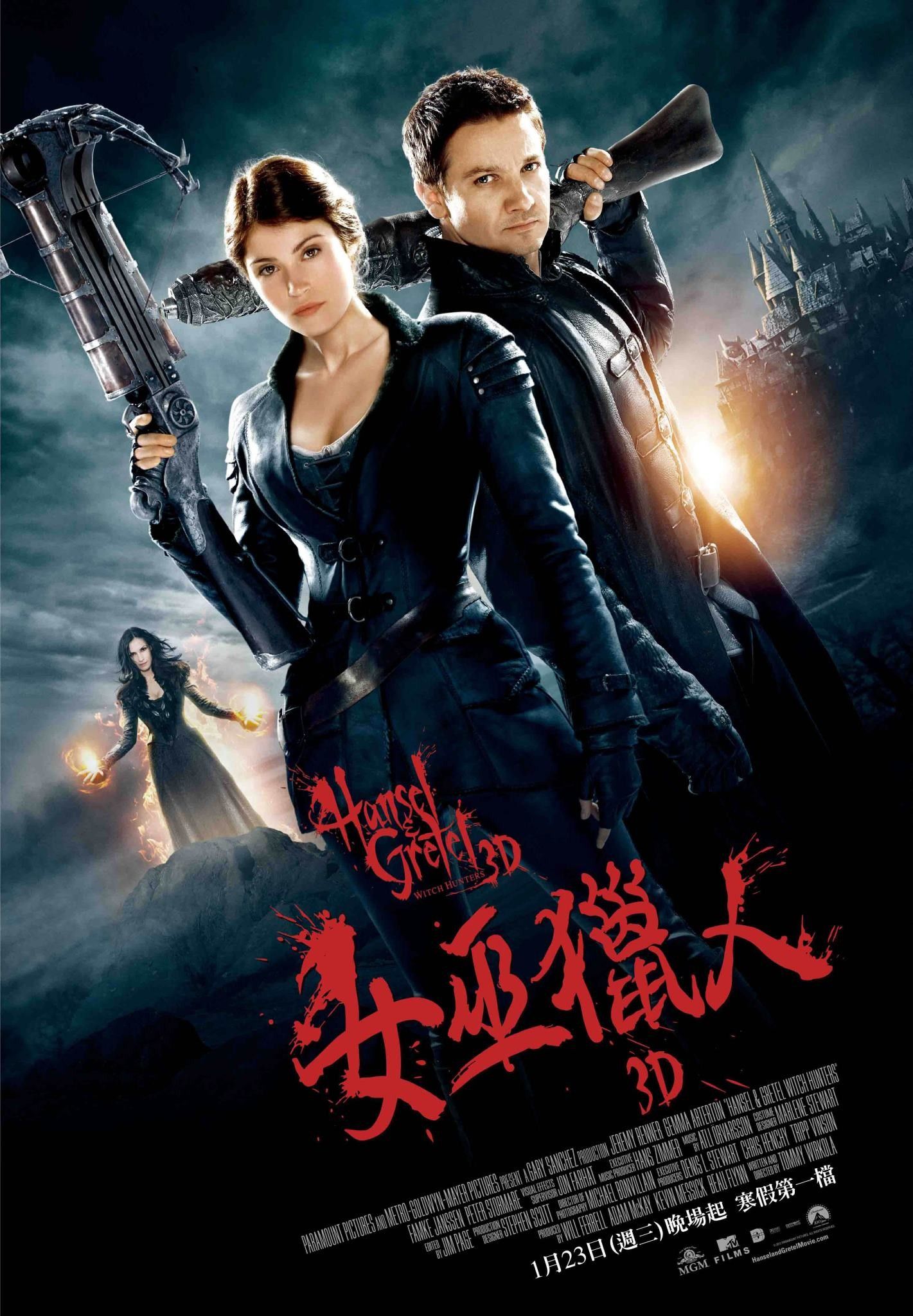 Hansel and Gretel: Witch Hunters International Poster