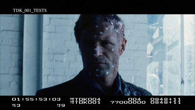 Aaron Eckhart The Dark Knight Two-Face Make-Up Test Photo 1