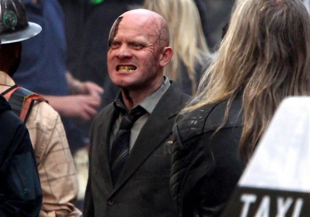 Zombie on the set of World War Z