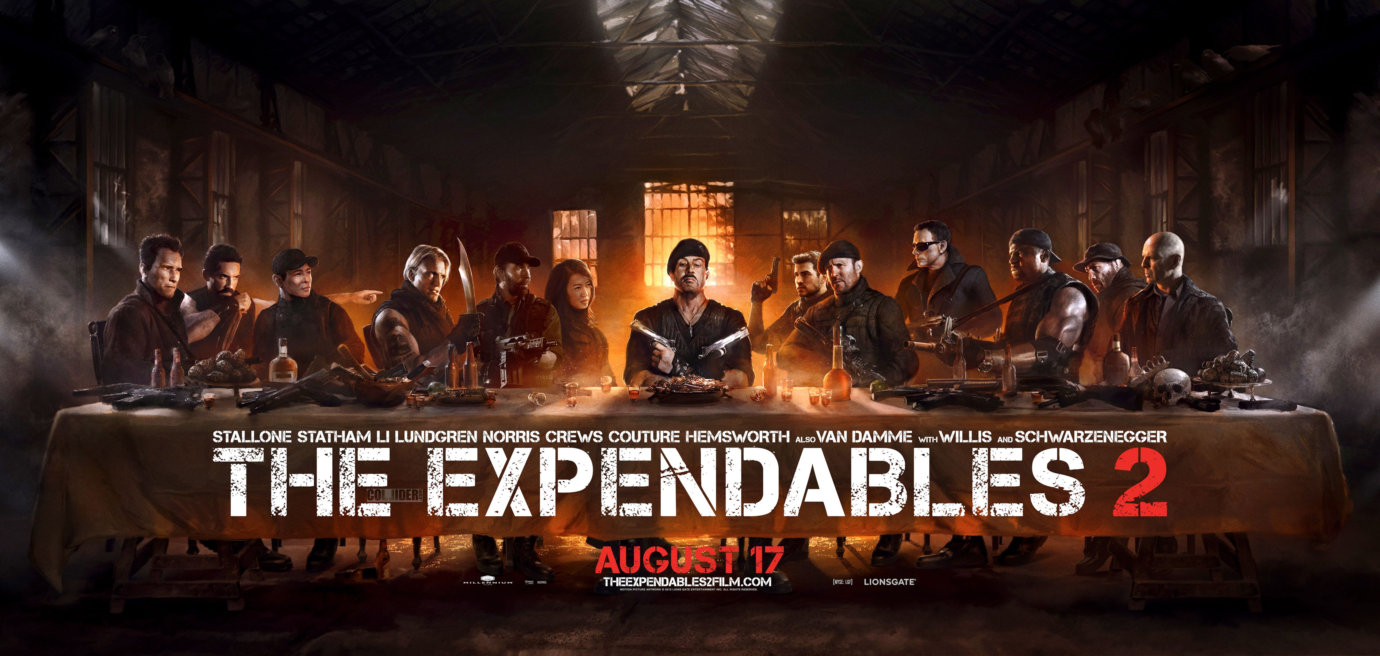 The Expendables 2 Last Supper Banner