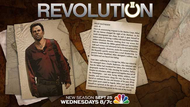 Revolution Miles Matheson Character Profile Card