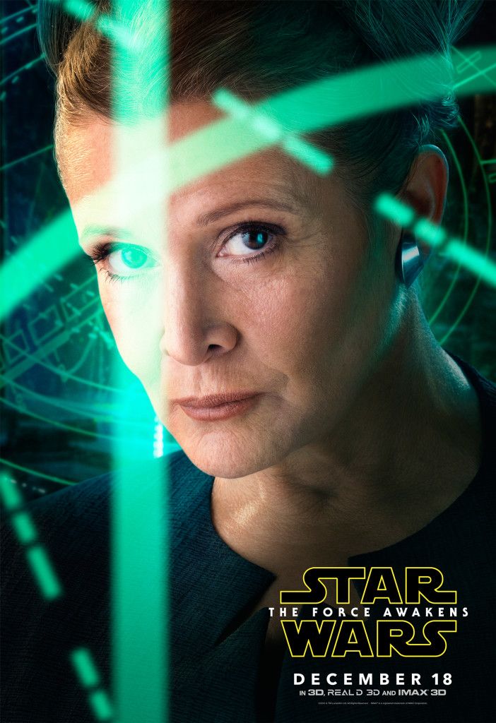 Star Wars 7 Character Poster Princess Leia