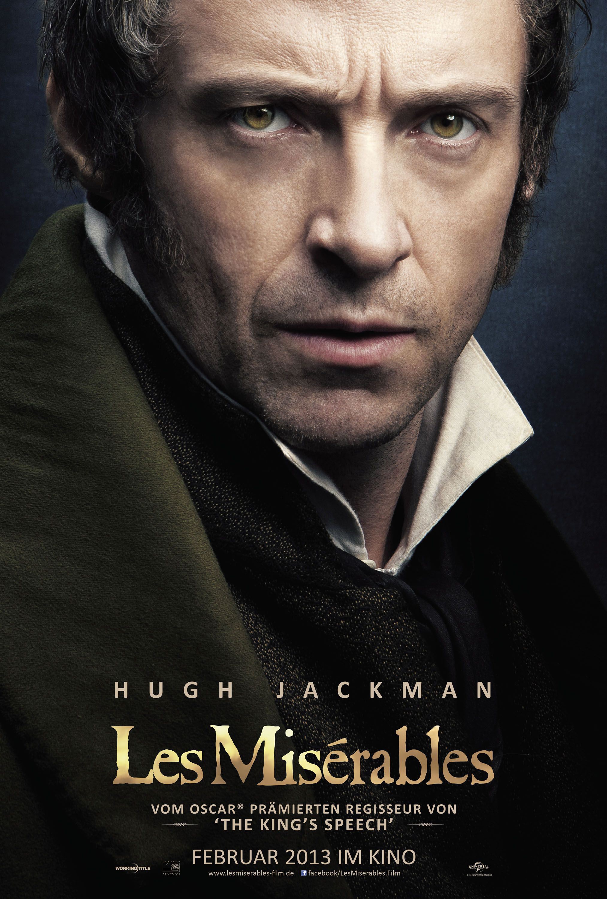 Les Miserables Hugh Jackman Poster