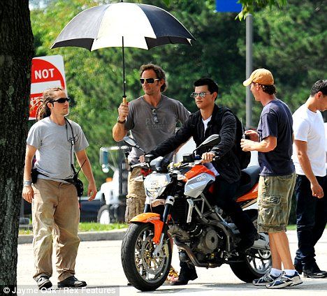 Taylor Lautner on the set of Abduction #3