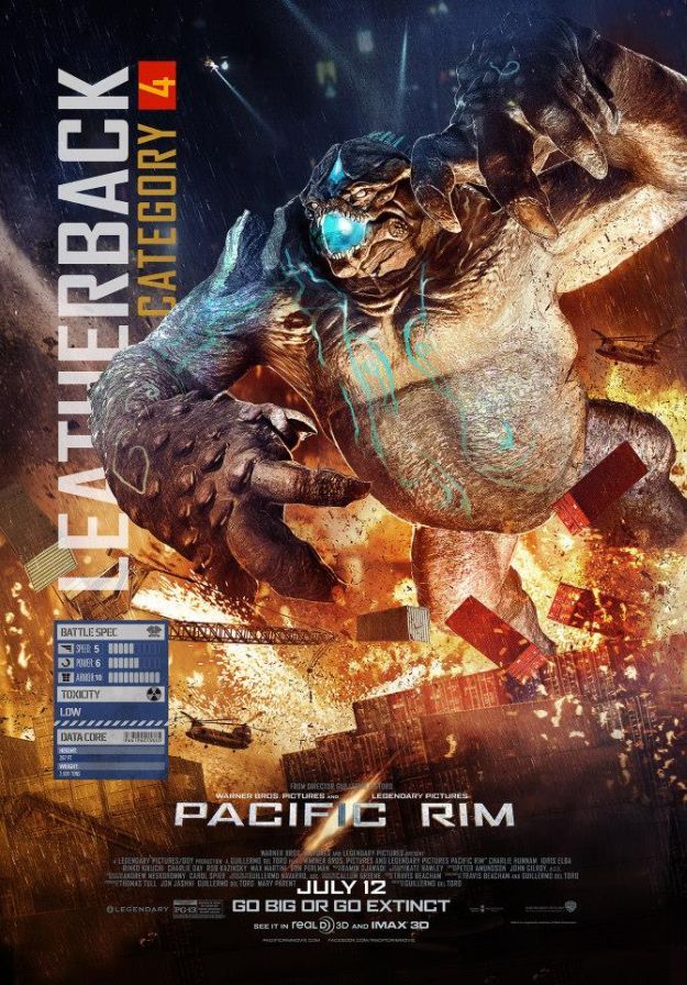 Pacific Rim Character Poster Leatherback