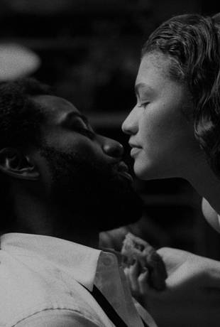 John David Washington and Zendaya in Malcolm & Marie vertical